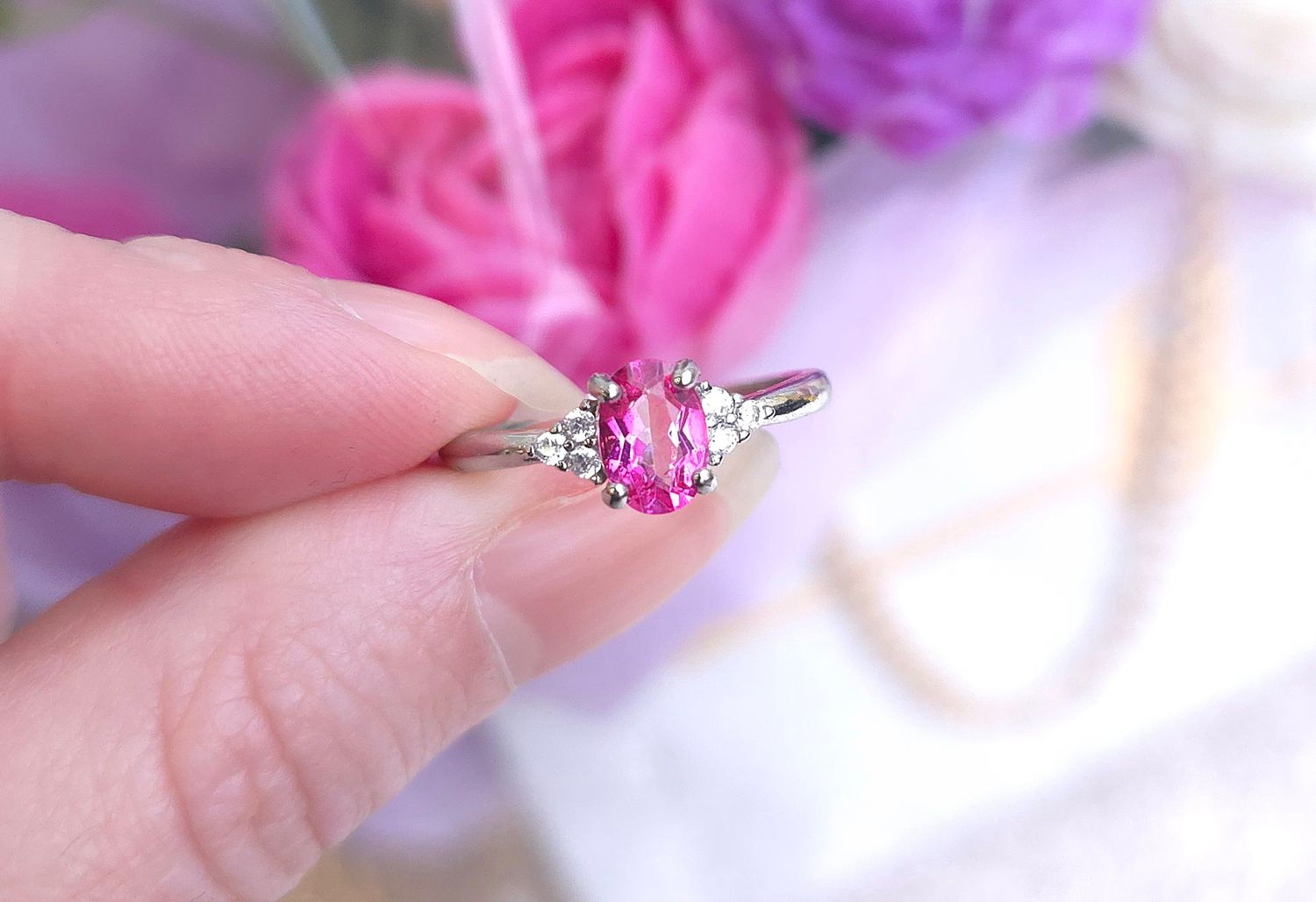 Bague Topaze Rose n°1