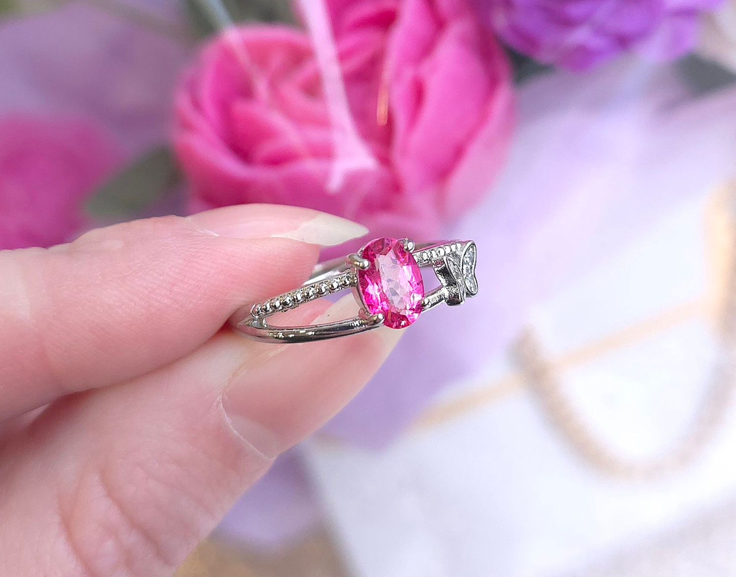 Bague Topaze Rose n°4