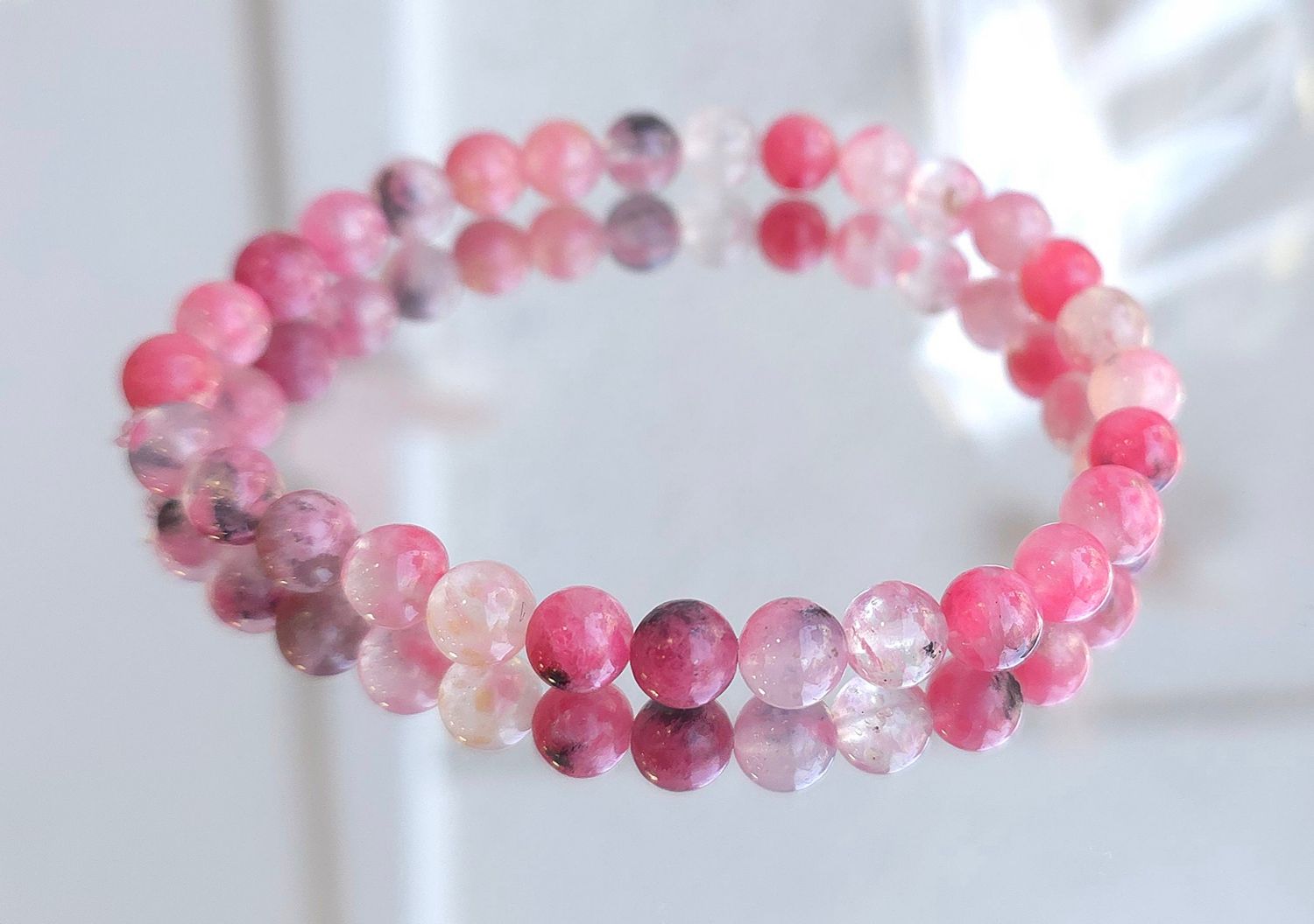 Cristal Fleur de Rhodonite ø6