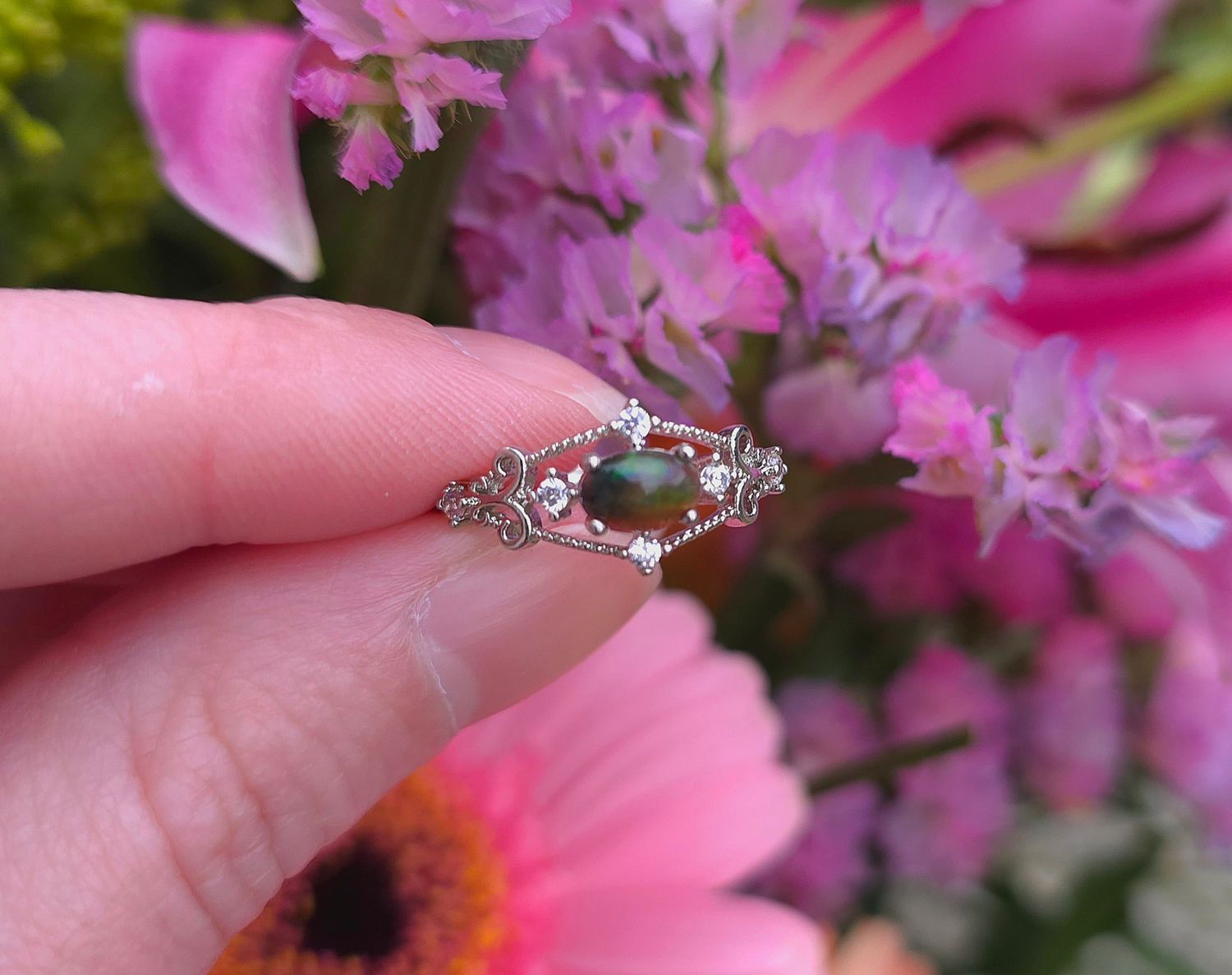 Bague Opale Noire (welo) n°2