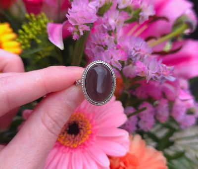 Bague Obsidienne Larme D'apache n°1
