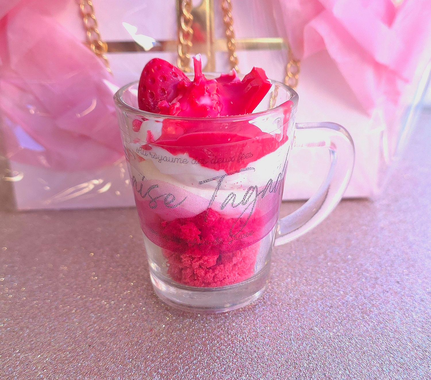 Petite Bougie Fraise Tagada