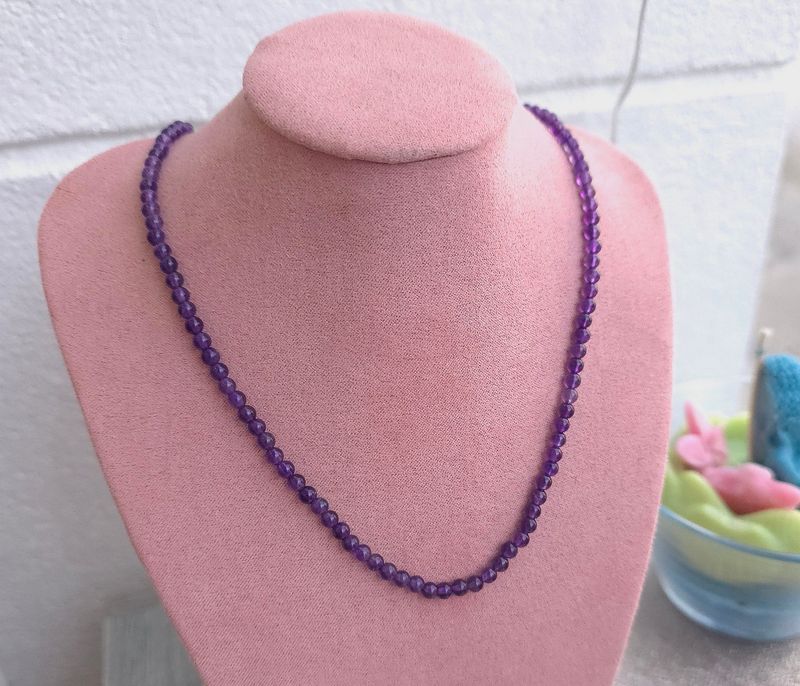Collier Améthyste ø4