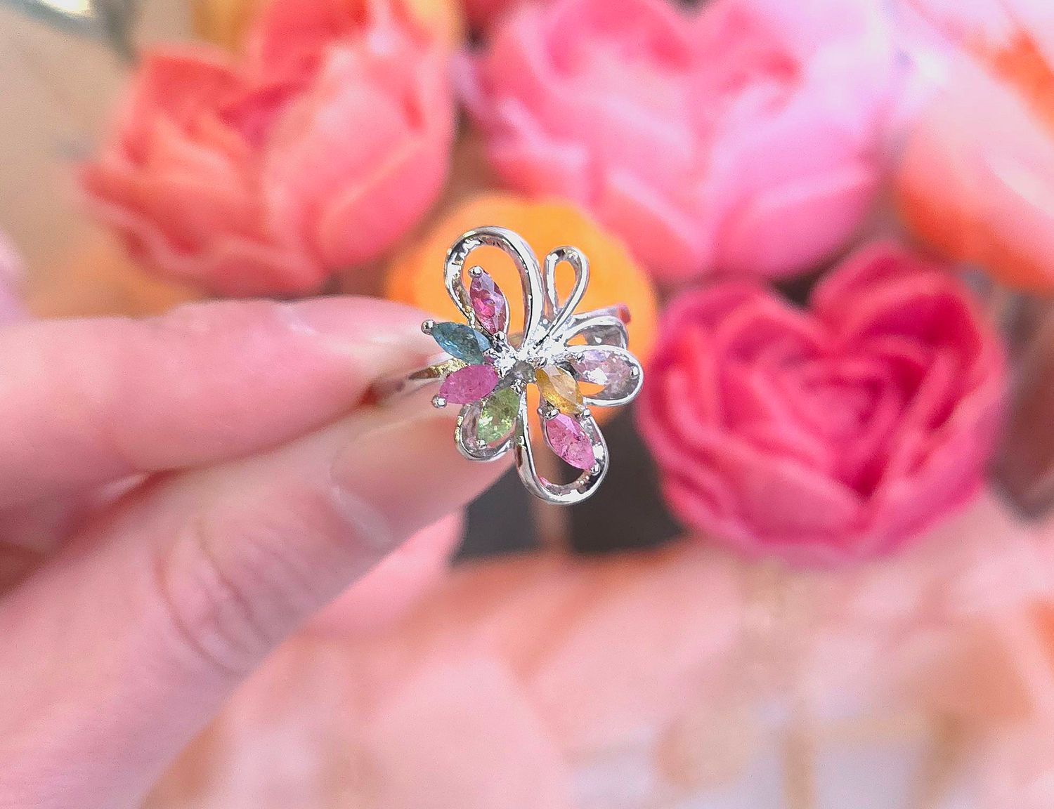 Bague Tourmaline Multicolore n°3