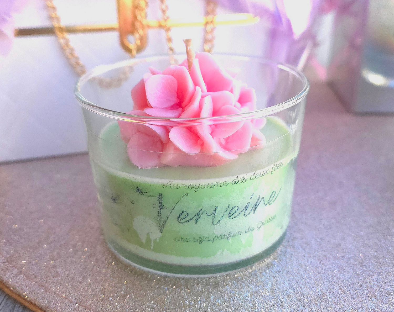 Bougie Hortensia - Verveine