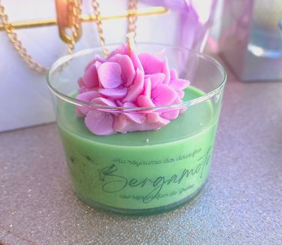 Bougie Hortensia - Bergamote