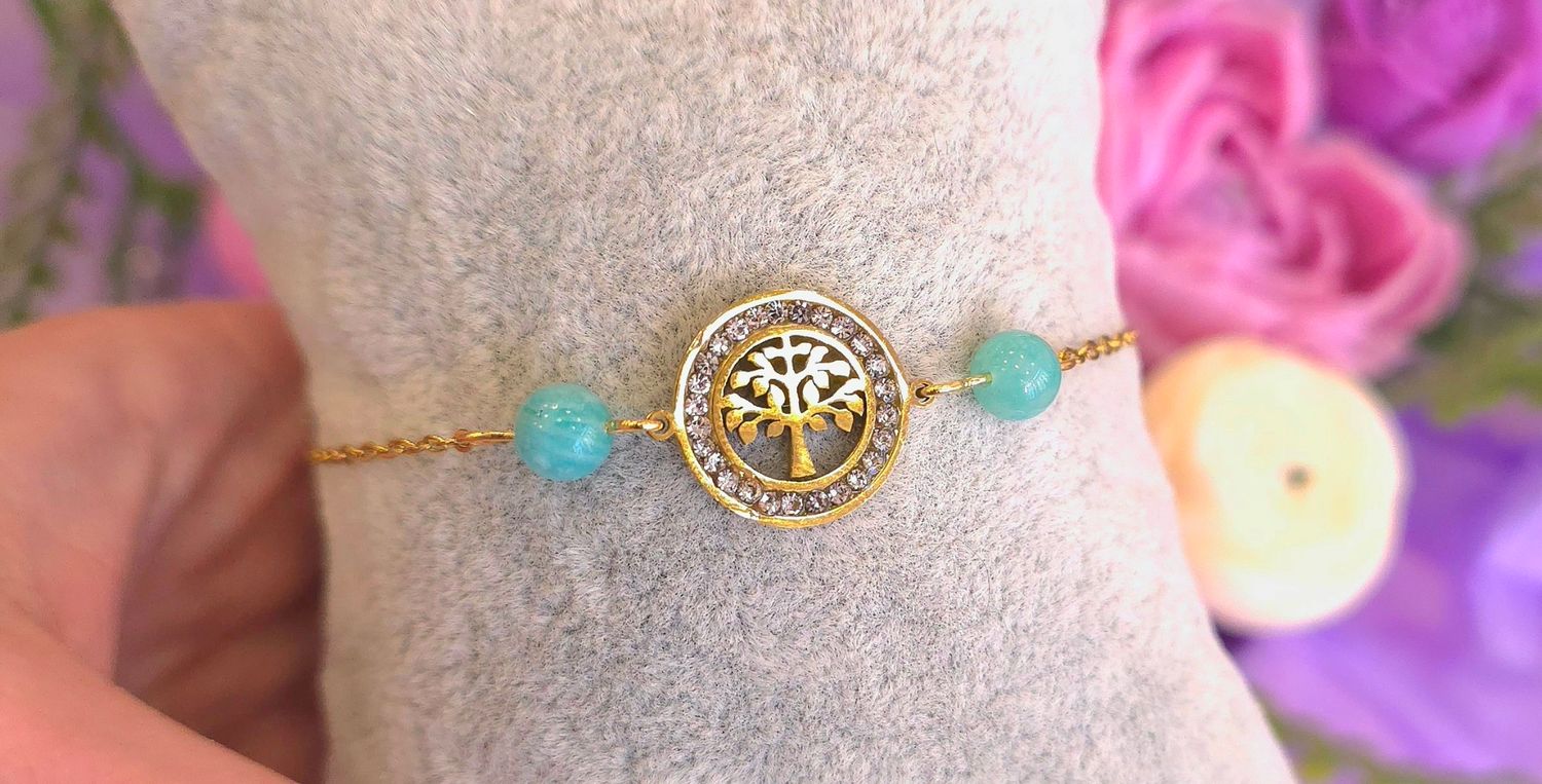 Bracelet Arbre de vie Amazonite 