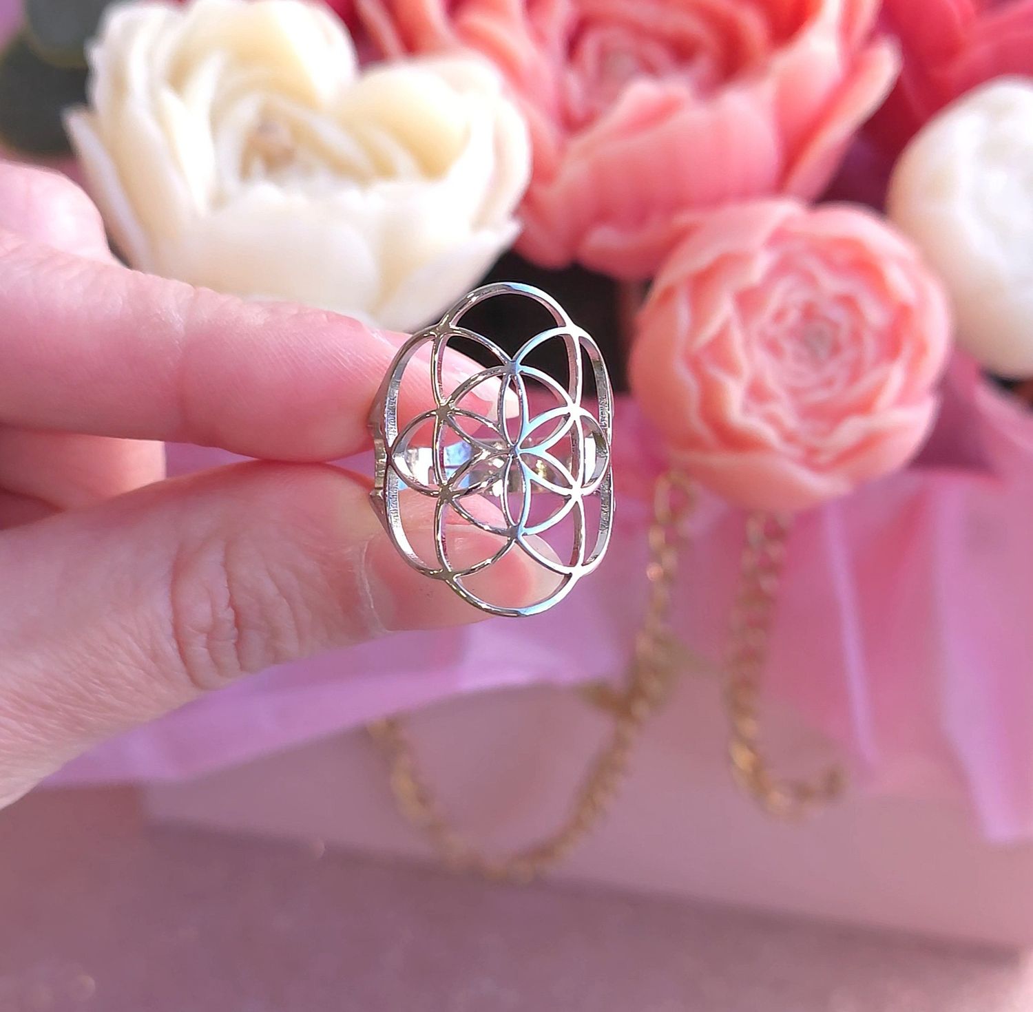 Bague Fleur de vie n°5