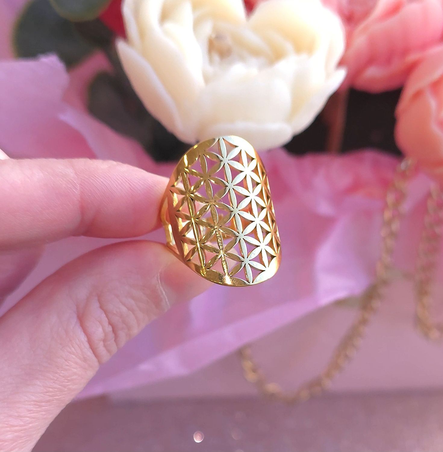 Bague Fleur de vie n°7