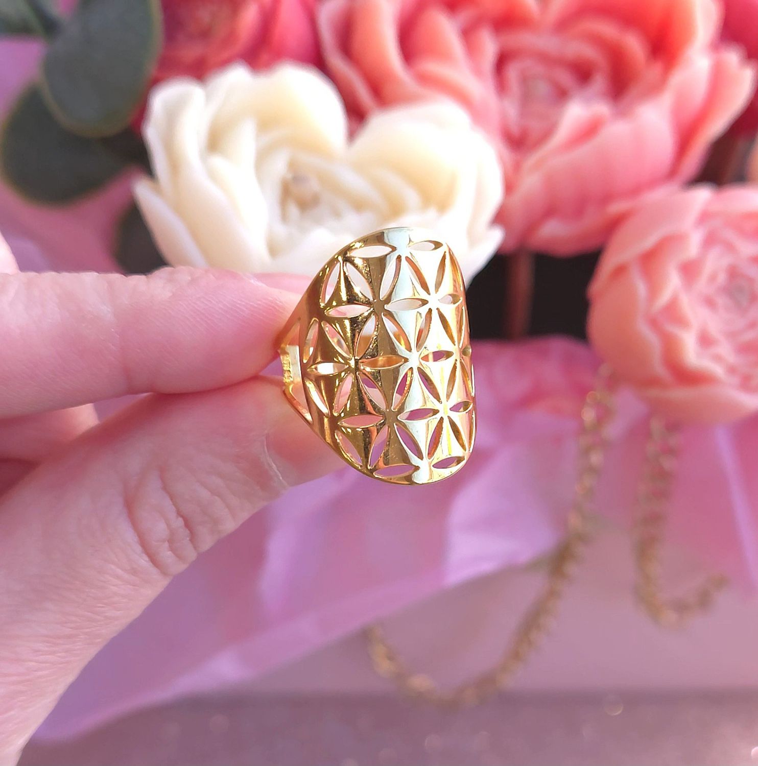 Bague Fleur de vie n°8