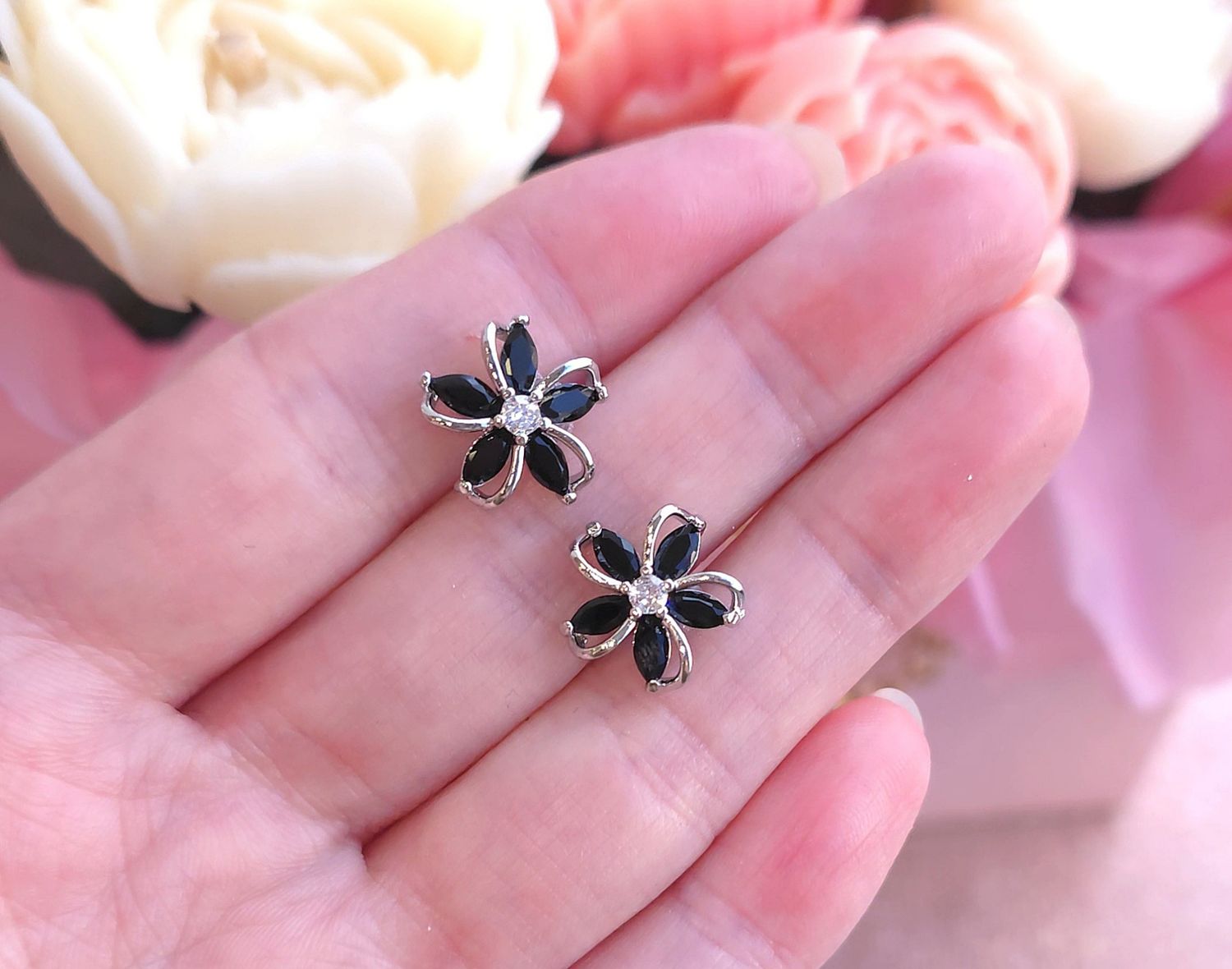 Boucle Tourmaline Noire 