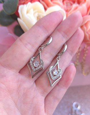 Boucle Cristal de Roche - Argent 925