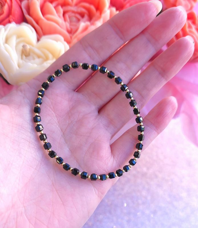 Bracelet Spinelle noire