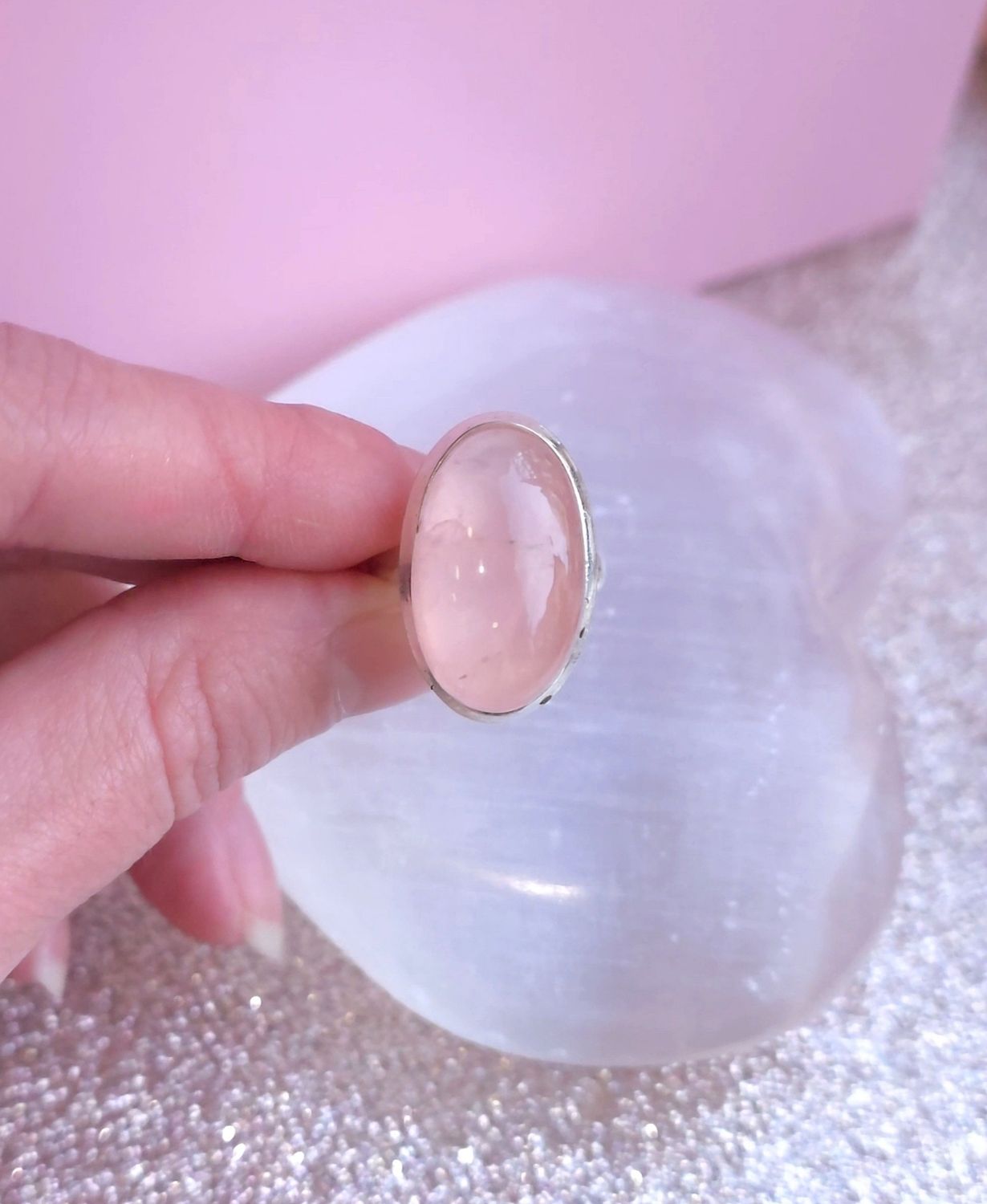 Bague Quartz Rose