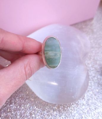 Bague Agate Dentelle Verte