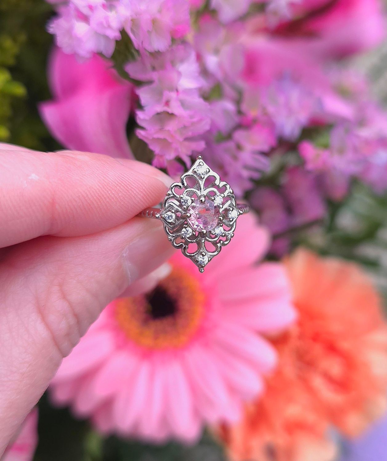 Bague Tourmaline Rose n°2