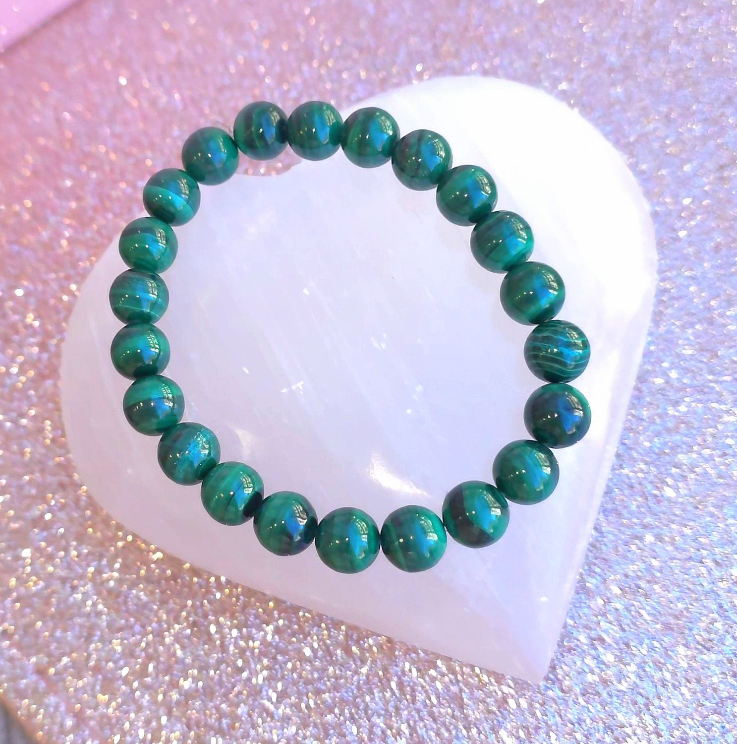 Bracelet Malachite ø8