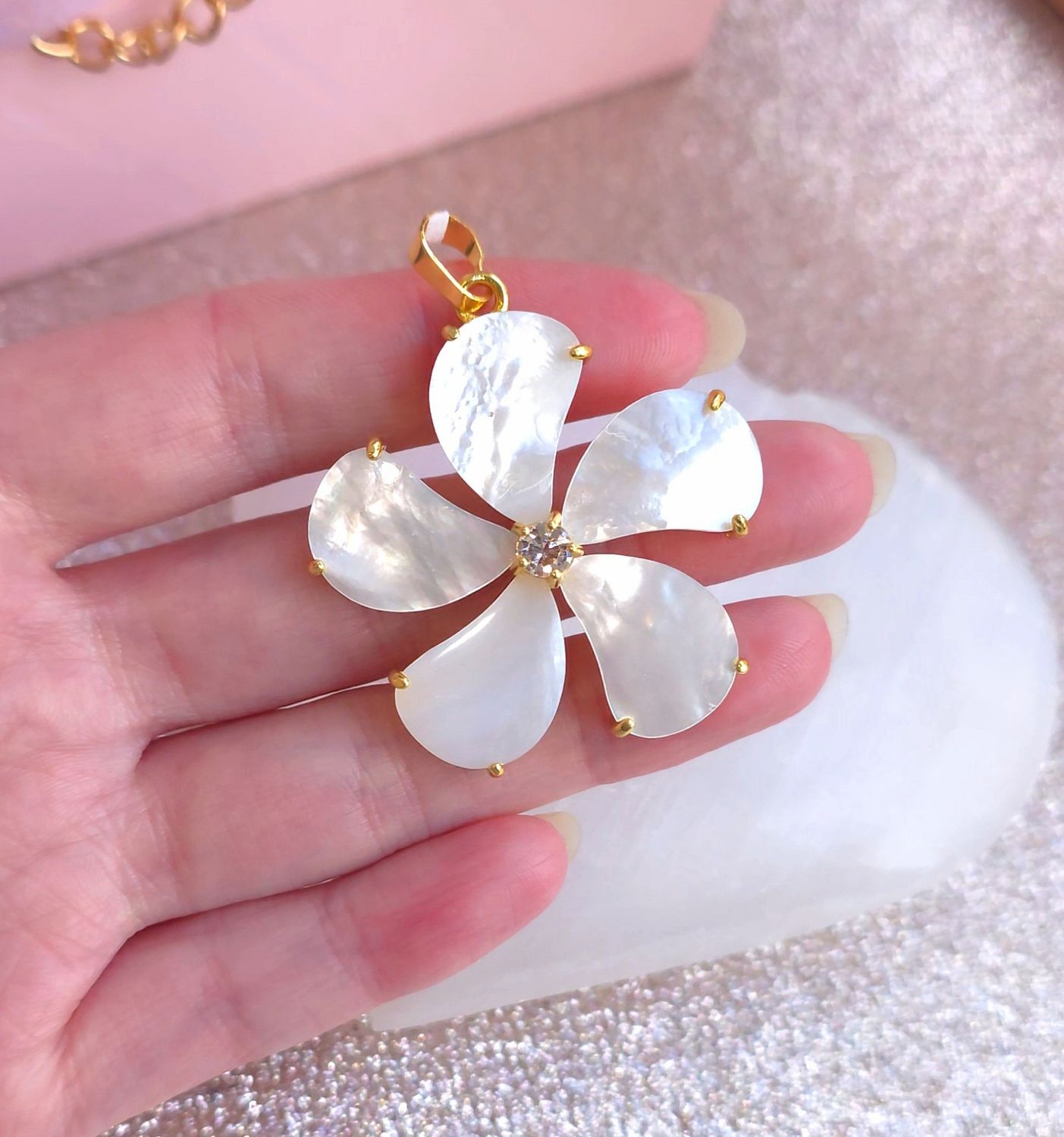 Fleur Nacre - Or