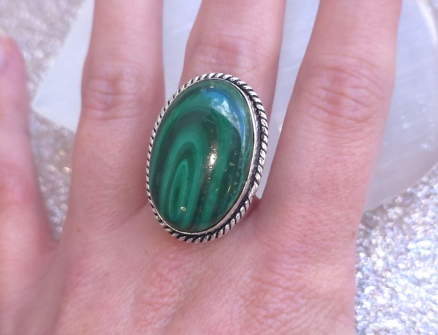 Bague Malachite n°1