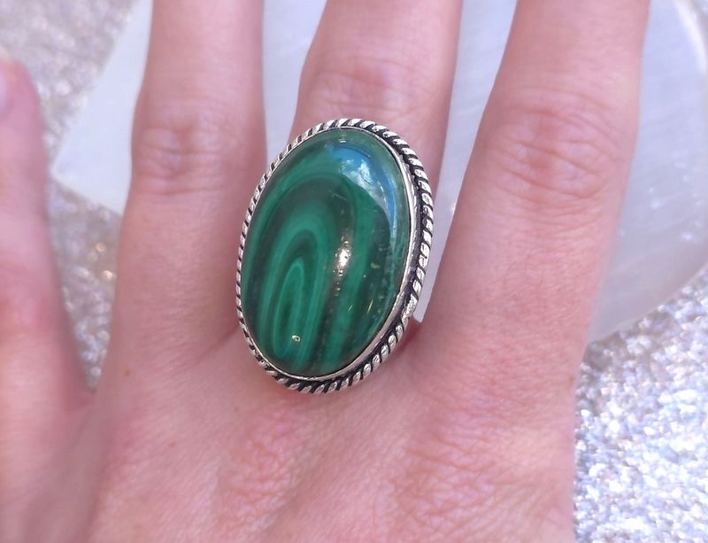 Bague Malachite n°1