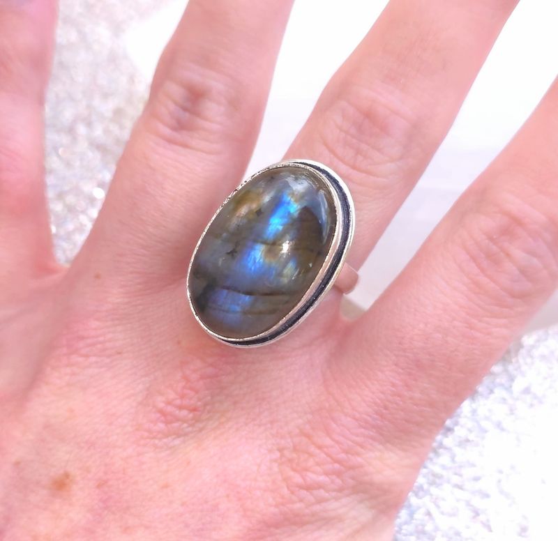 Bague Labradorite n°1