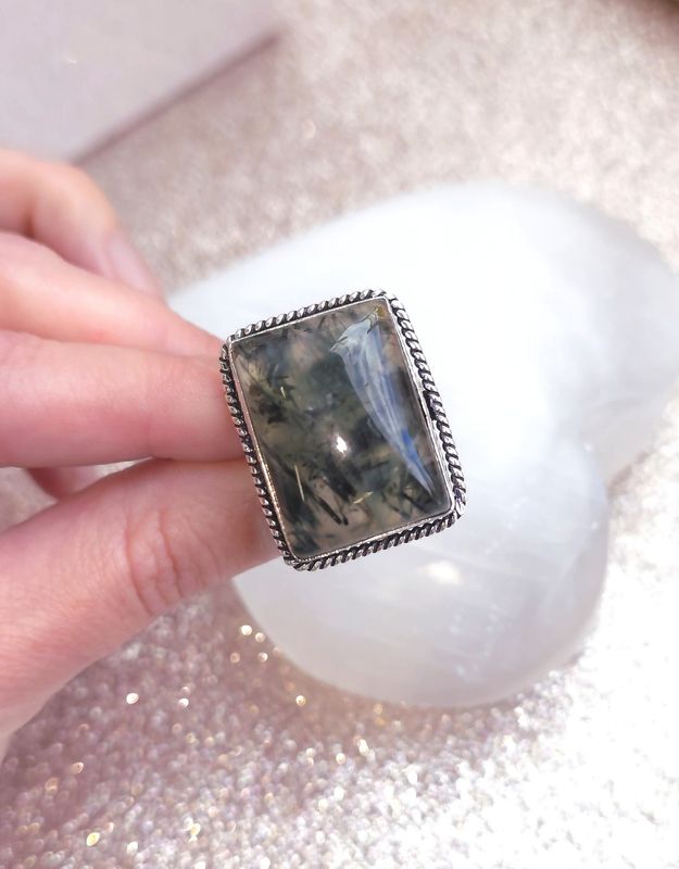 Bague Préhnite 