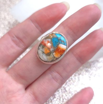 Bague Jaspe Polychrome 