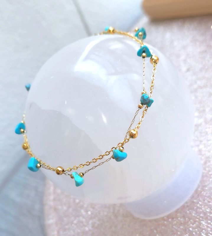 Bracelet de Cheville - Turquoise 