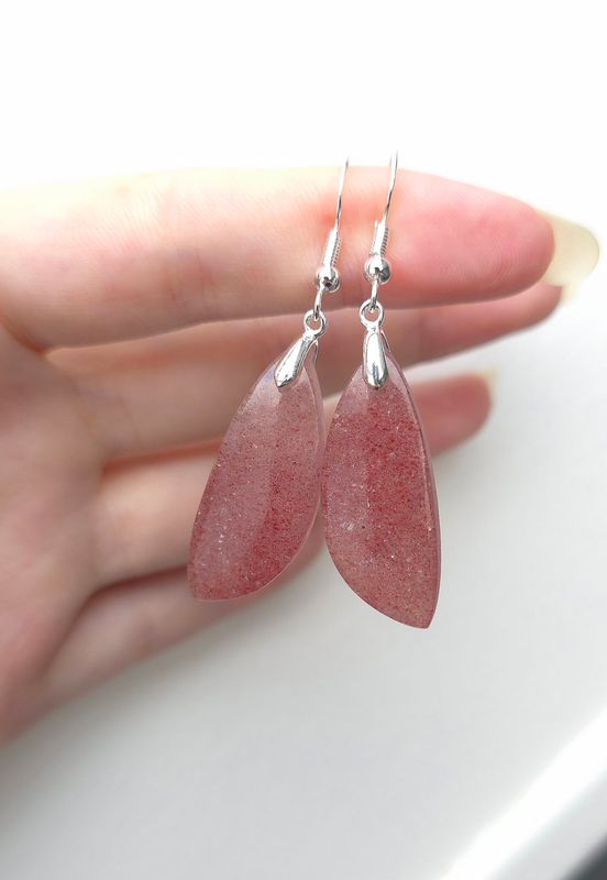 Boucle Quartz Fraise n°2