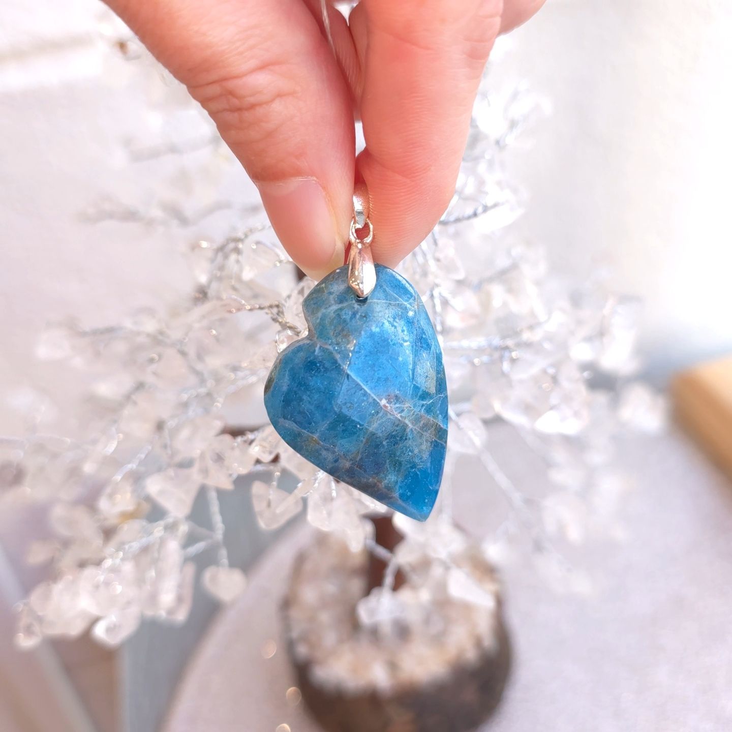 Pendentif Cœur Apatite