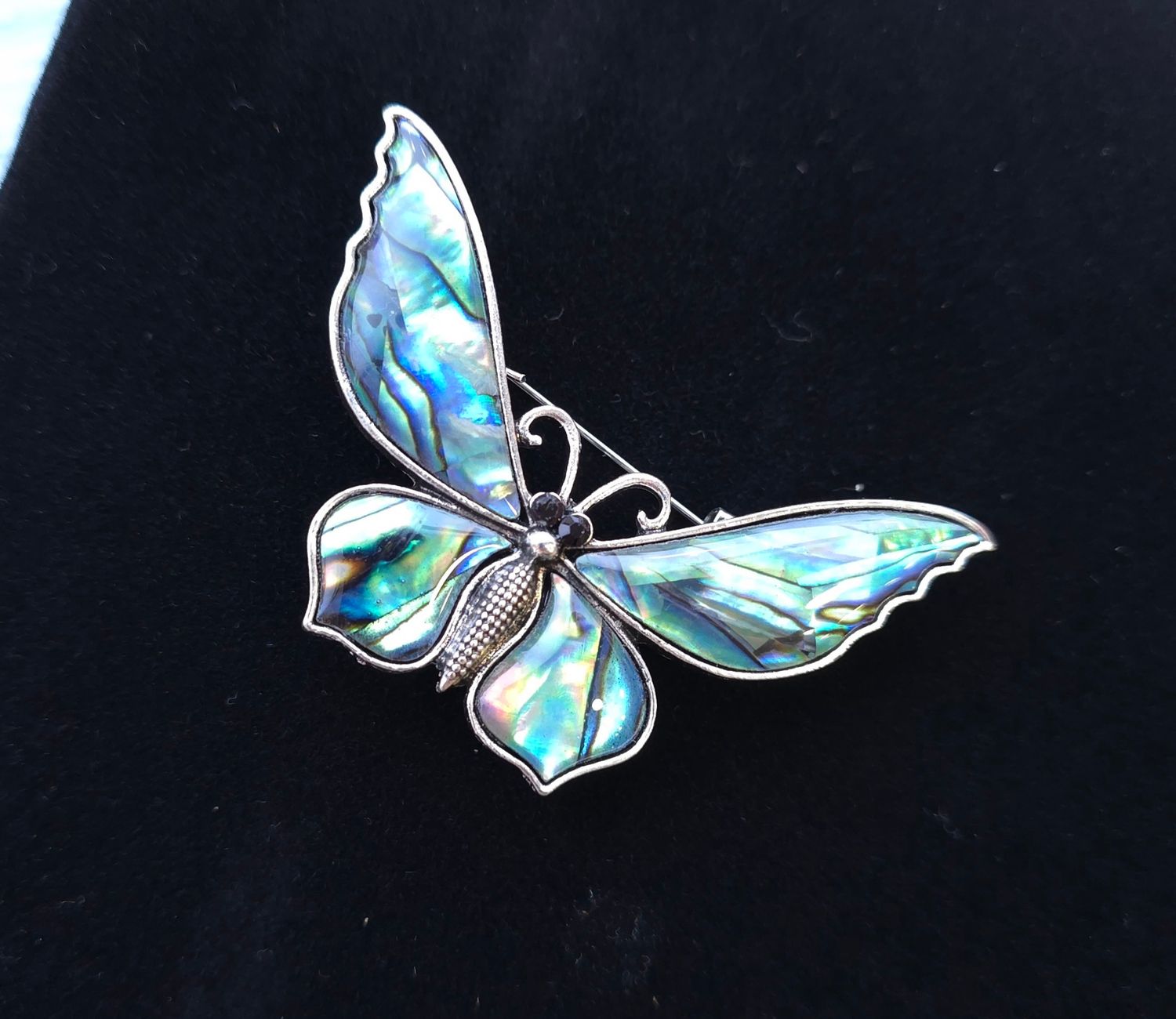 Broche Papillon Abalone
