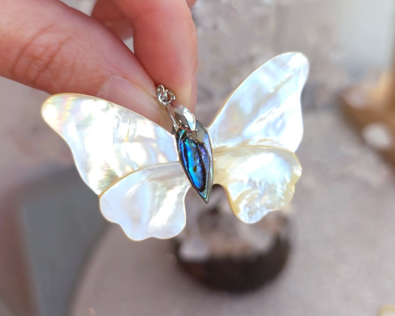 Papillon Nacre et Abalone