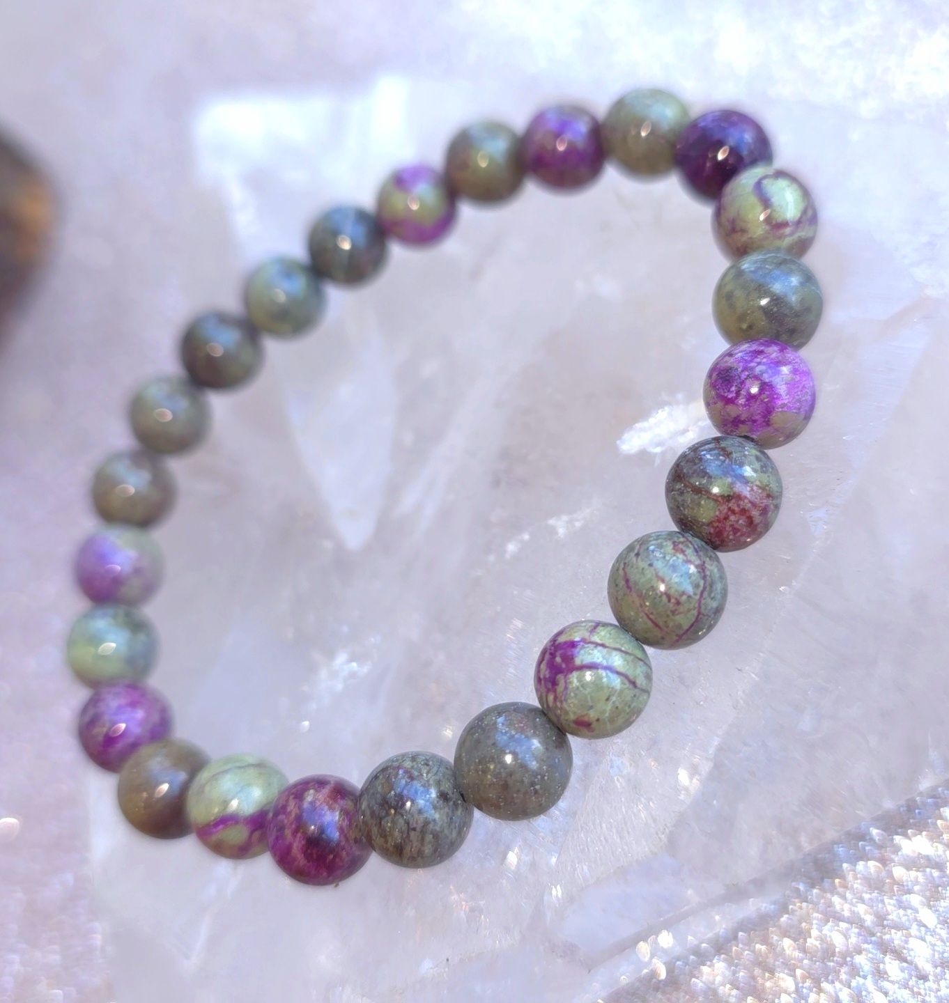 Bracelet stichtite (purpurite ) ø8