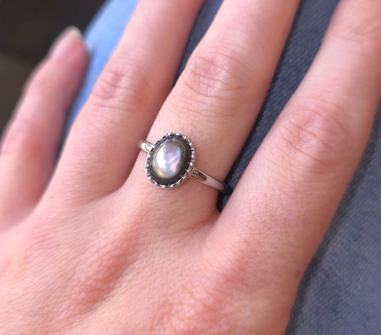 Bague Nacre Noire n°2