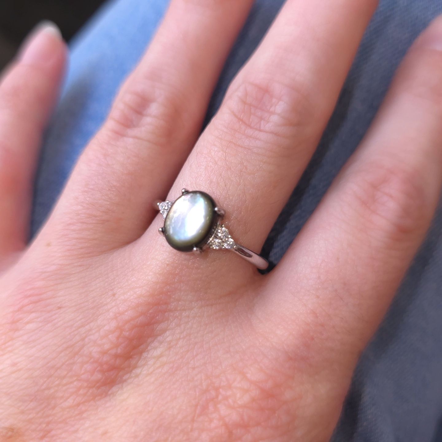 Bague Nacre Noire n°3