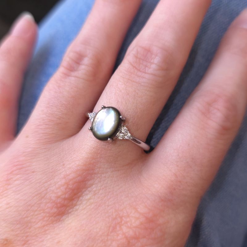 Bague Nacre Noire n°3
