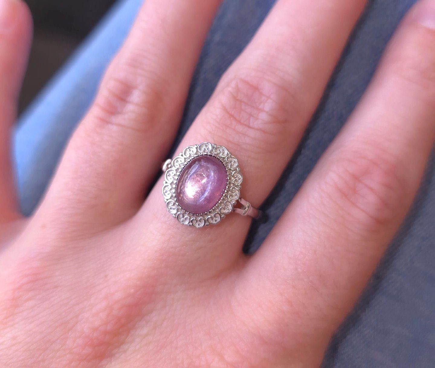Bague Lépidolite Mica n°1 - Argent 925