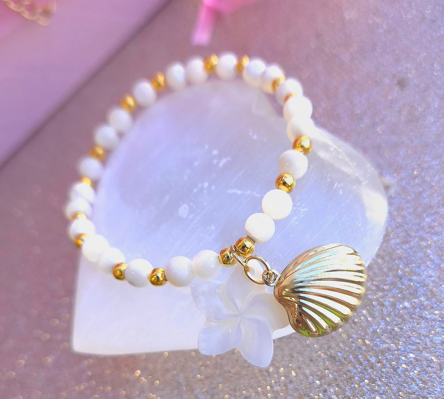 Bracelet Création - Nacre ø6