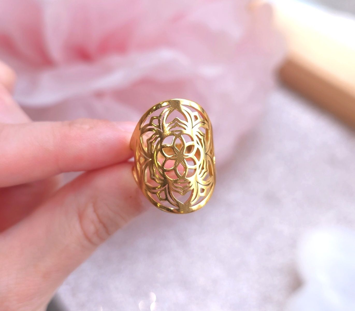 Bague Mandala - Doré 