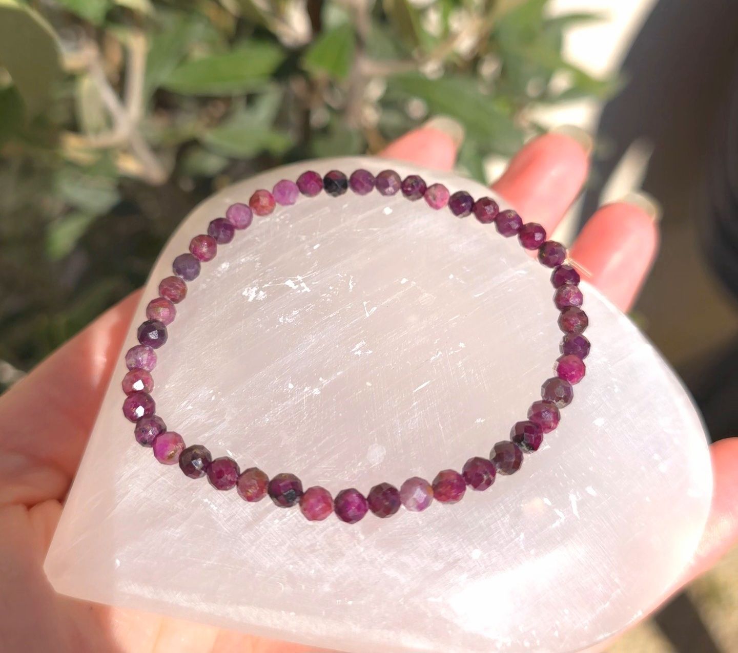 Bracelet Rubis Extra Facetté ø4