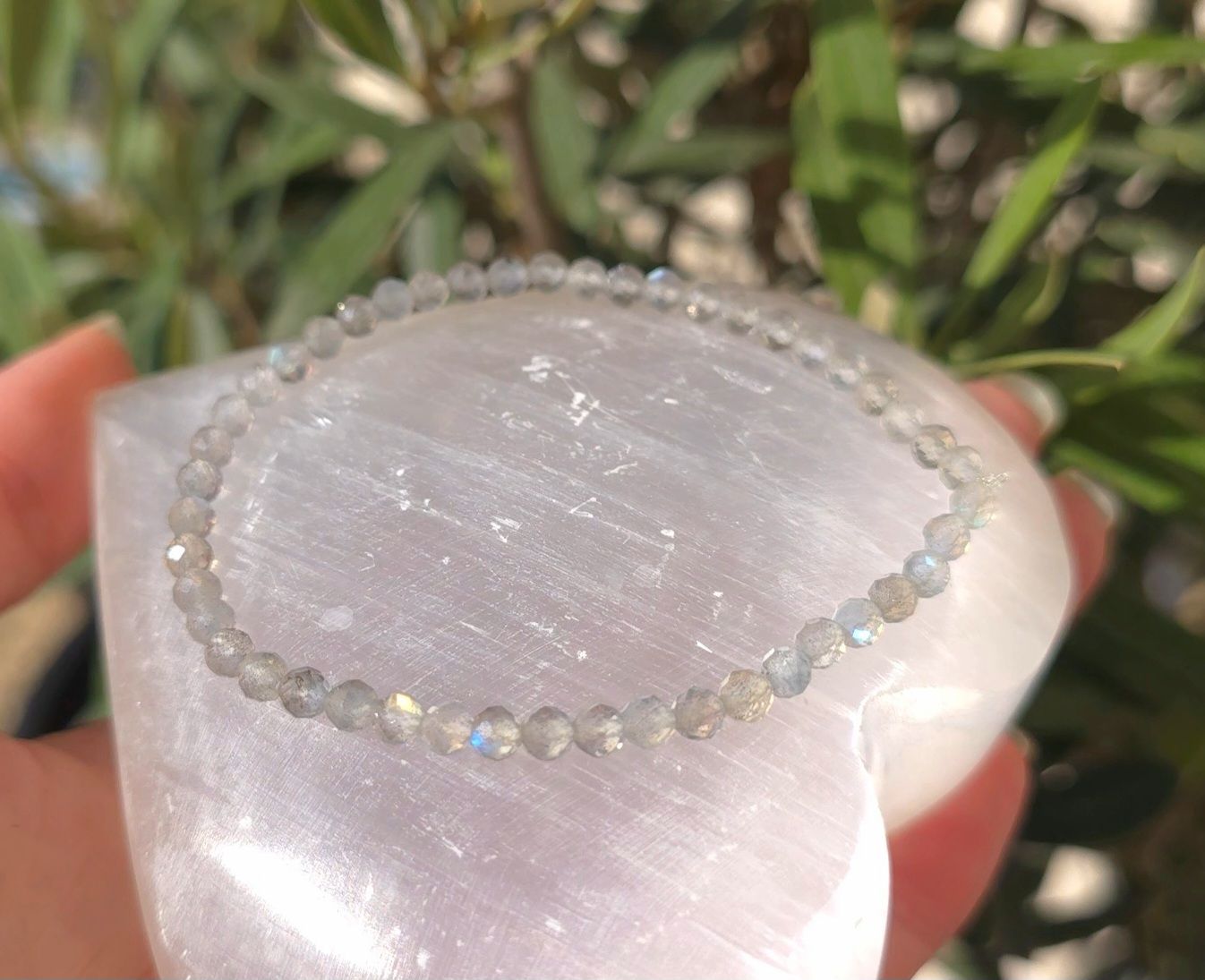 Bracelet Labradorite AA Facetté ø4