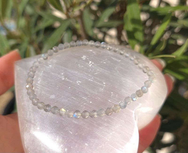 Bracelet Labradorite AA Facetté ø4