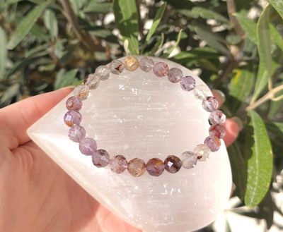 Bracelet Super Seven Facetté ø8