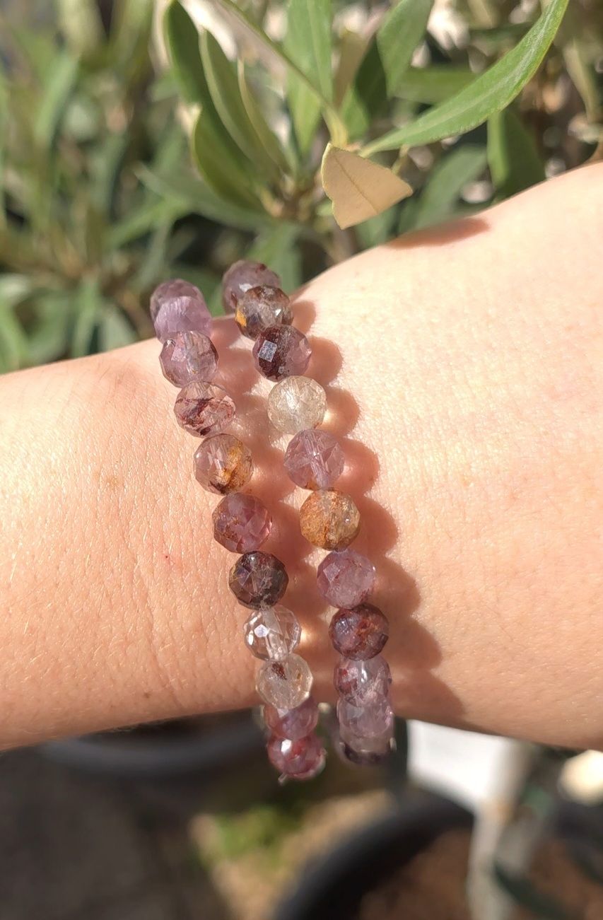 Bracelet Super Seven Facetté ø8