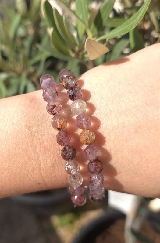 Bracelet Super Seven Facetté ø8