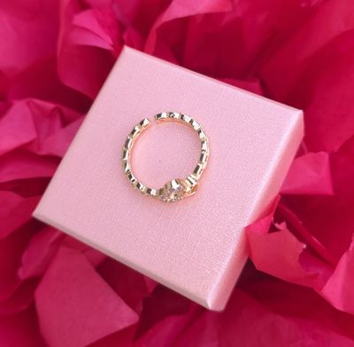 Bague Coeur Cristal de Roche
