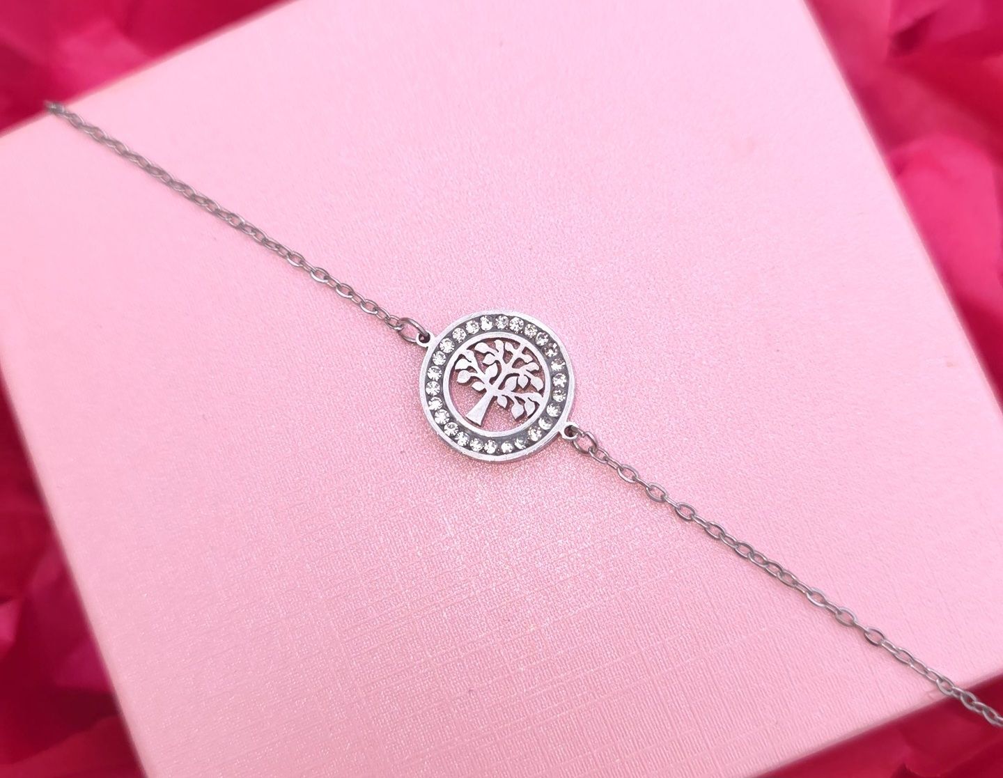 Bracelet Arbre de vie - Acier inoxydable Argenté 