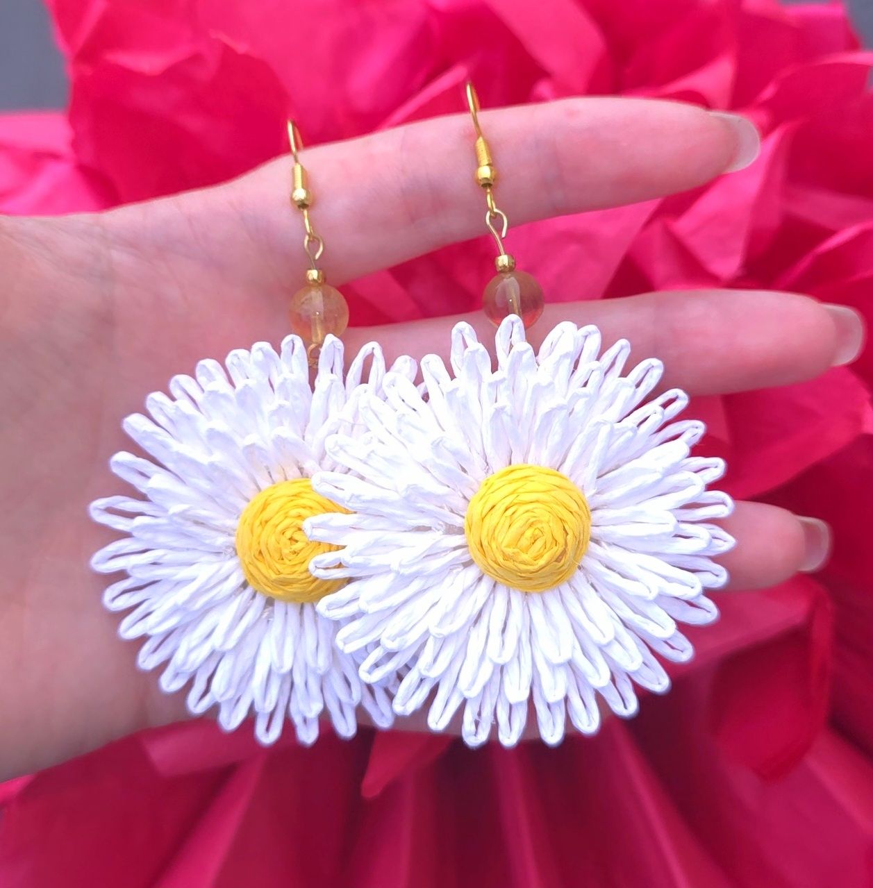 Collection Raphia - Boucle Fluorite Jaune