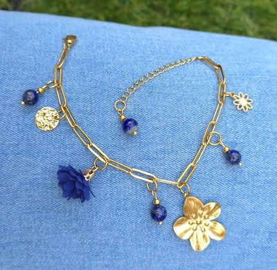 Bracelet Création Breloque - Lapis lazuli