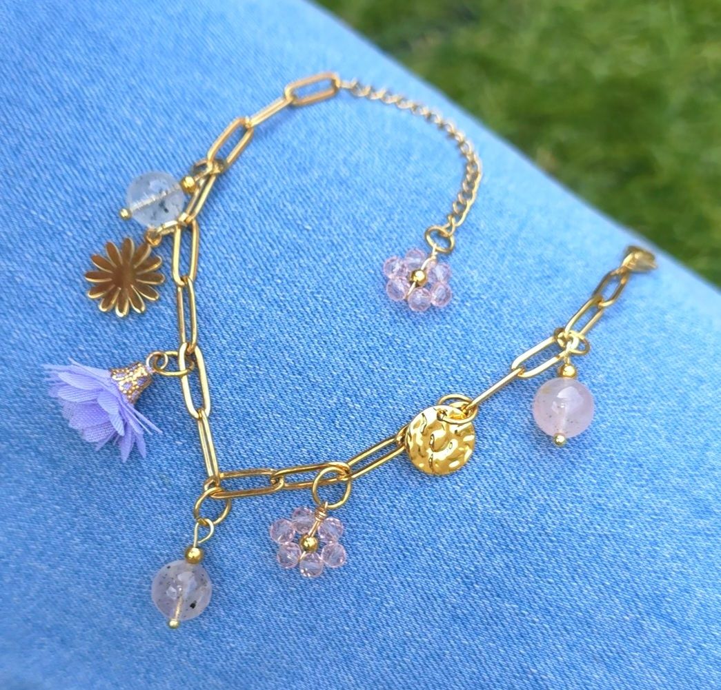 Bracelet Création Breloque - Quartz Mica